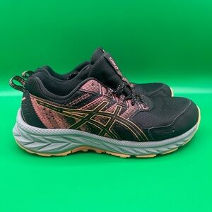 ASICS women’s Black and Coral Athletic Shoes